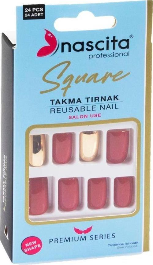24'lü Square Renkli Takma Tırnak - 160