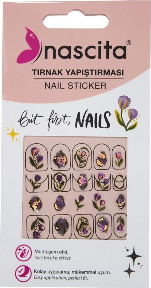 Lale Desenli Tırnak Stickerı - 33
