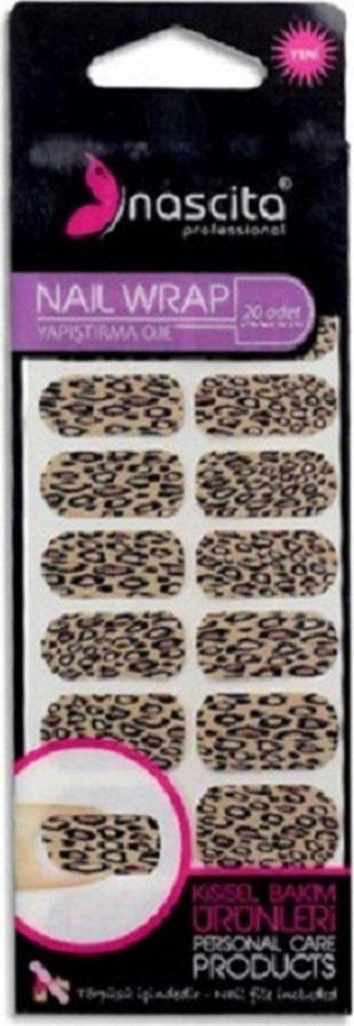 Leopar Desenli Yapıştırma Oje 20 Li - 20