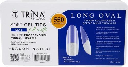 Soft Jel Takma Tırnak - Long Oval (Full Mat) 550' Li - 26