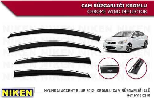 HYUNDAİ ACCENT BLUE 2011 2012 2013 2014 2015 2016 2017 2018 MODEL NİKEN KROMLU CAM RÜZGARLIĞI