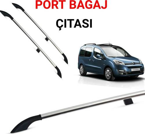 BERLİNGO KISA ŞASE PORTBAGAJ TAVAN ÇİTASI 2008 2009 2010 2011 2012 2013 2014 2015 2016 2017 2018 2019 GRİ