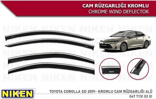 YENİ COROLLA SEDAN  2019 2020 2021 2022 2023 2024  MODEL NİKEN KROMLU CAM RÜZGARLIĞI