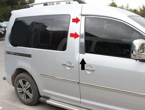VOLKSWAGEN CADDY KAPI DİREĞİ KROM 2 PARÇA 10-14 AKTİF
