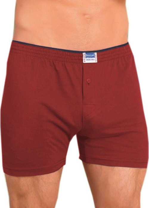 1099 Düğmeli Erkek Boxer Penye 3'Lü