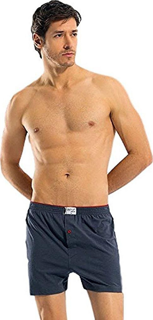 1146 Erkek Düğmeli Boxer 3'Lü