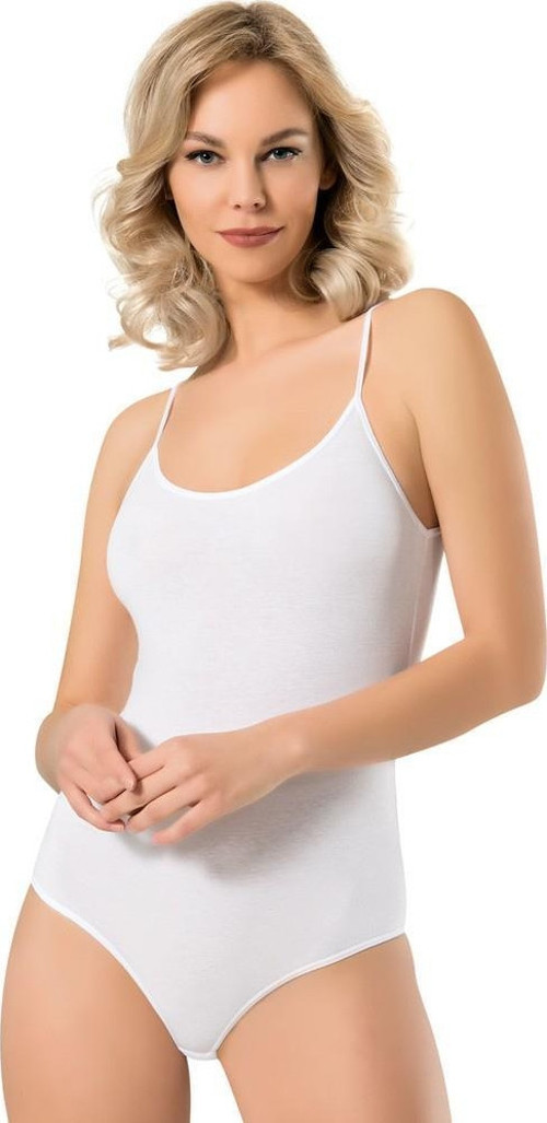 Namaldi Kadın Likralı İp Askılı Çıtçıtlı Body 261 - 3 Adet