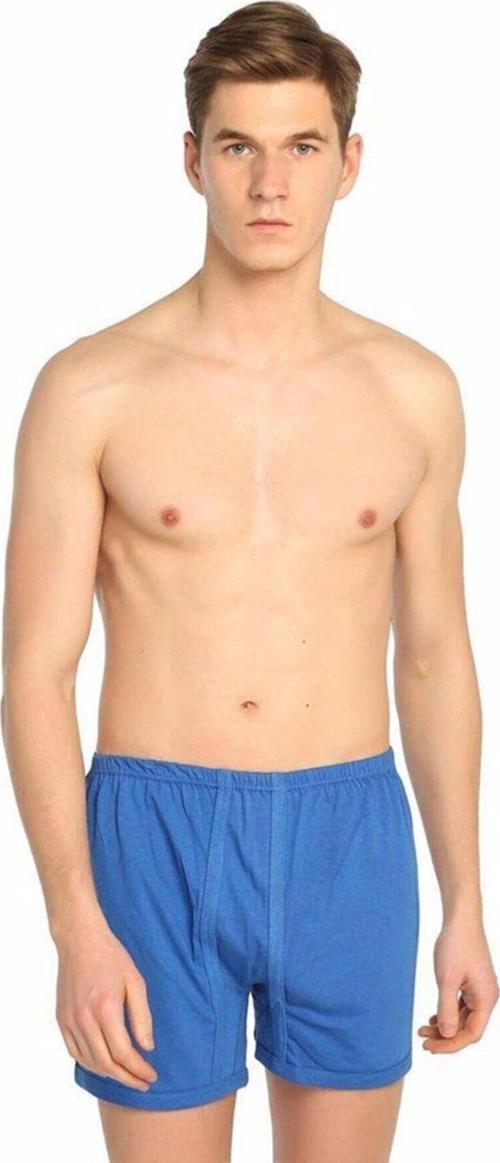 Yıldızı Erkek Renkli Paçalı Boxer Don - 6 Adet