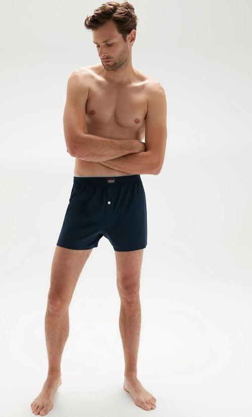 Erkek Penye Düz Renk Boxer 1400 - 3 Adet