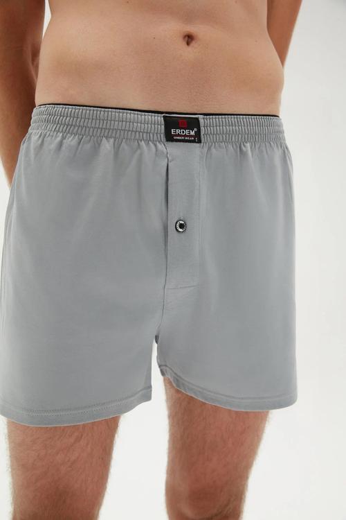 Erkek Penye Düz Renk Boxer 1400 - 3 Adet