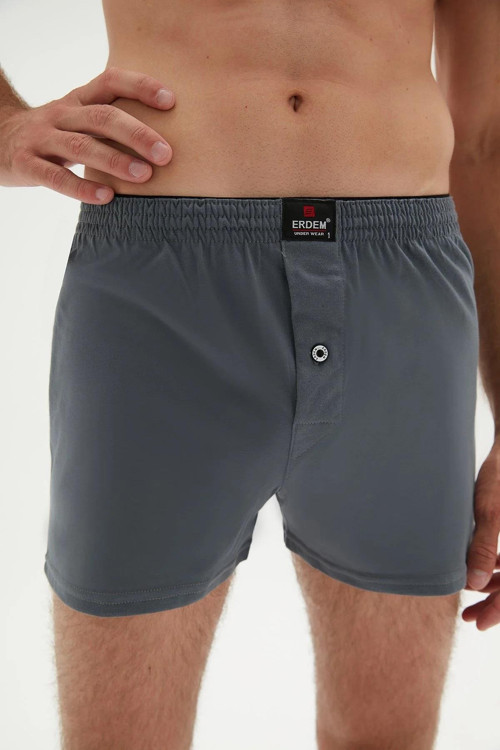 Erkek Penye Düz Renk Boxer 1400 - 6 Adet
