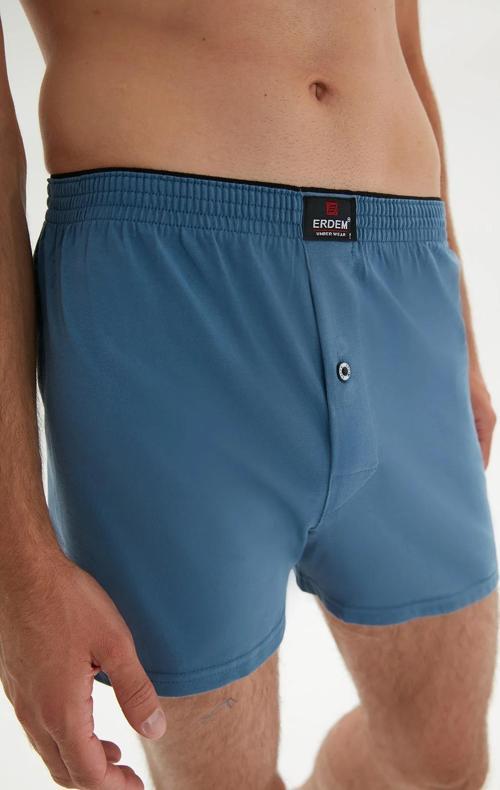 Erkek Penye Düz Renk Boxer 1400 - 6 Adet