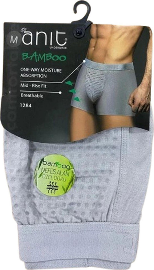 Erkek Nefes Alan Bambu Likralı Boxer 1284 - 9 Adet