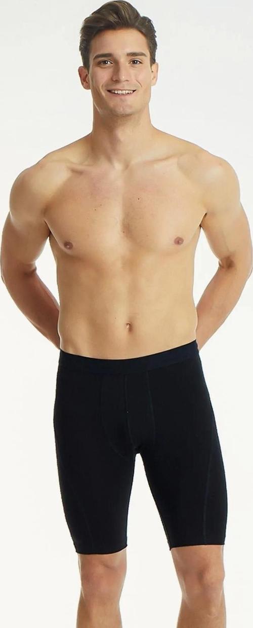 Erkek Likralı Uzun Boxer - 12 Adet