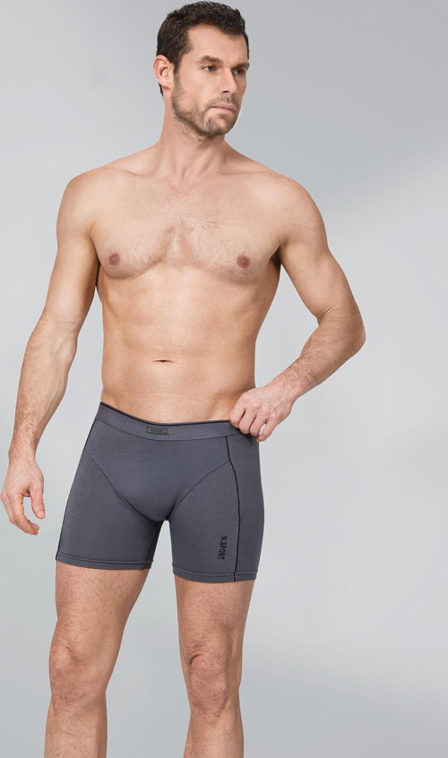Erkek Modal Likralı Biyeli Boxer 197 - 3 Adet