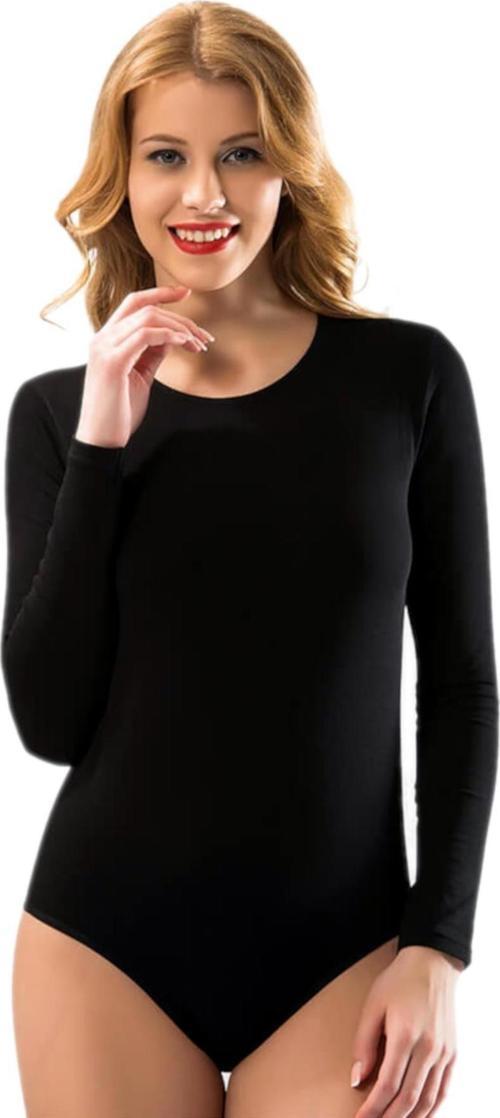 Kadın Uzun Kollu Bisiklet Yaka Çıtçıtlı Badi 2 Adet-6183