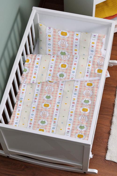 Organik Anne Yanı Nevresim Takımı (60x100) - Şirin Kahramanlar