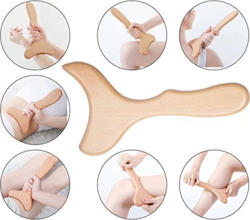Ahşap Masaj Aleti % 100 Doğal El Yapımı Ve Tüm Vücut Için Uyumlu