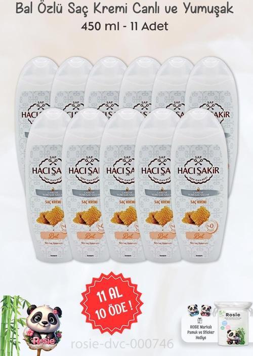 11 AL 10 ÖDE Hacı Şakir Bal Saç Kremi Canlı Ve Yumuşak Saçlar 450 ml ve ROSIE