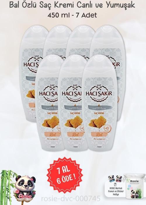 7 AL 6 ÖDE Hacı Şakir Bal Saç Kremi Canlı Ve Yumuşak Saçlar 450 ml ve ROSIE