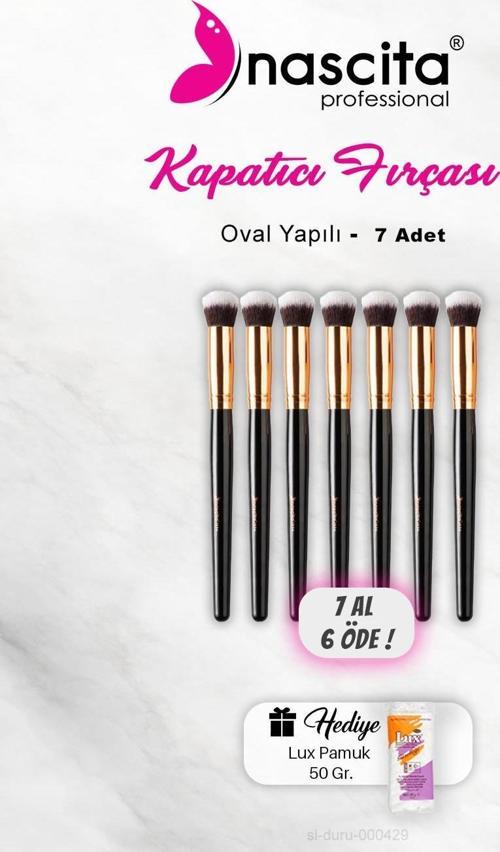 7 AL 6 ÖDE Nascita Oval Yapılı Kapatıcı Fırçası, Pamuk Hediyeli