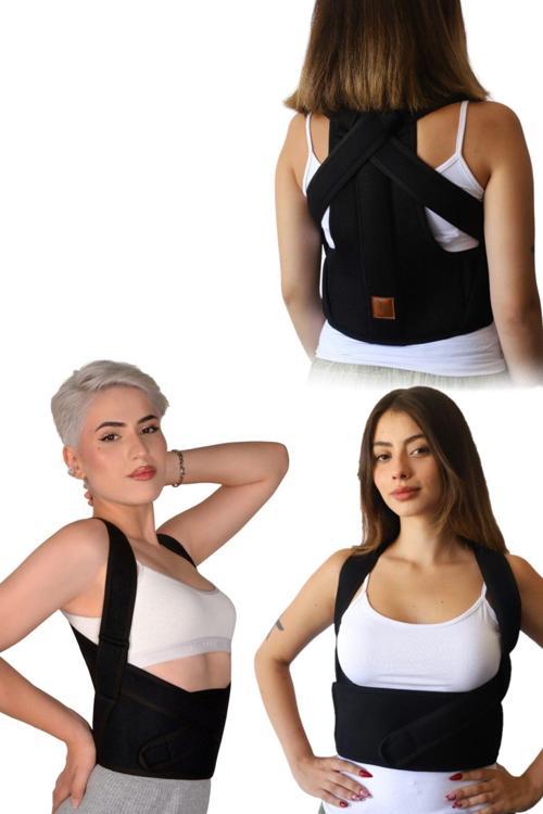 Dik Duruş Korsesi Balenli Unisex Kamburluk Önleyici Korse Koltuk Altı Acıtmayan Tasarım