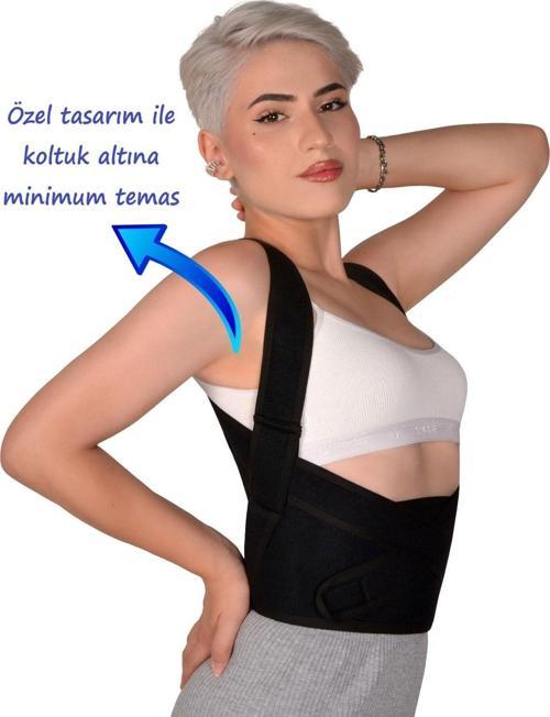 Dik Duruş Korsesi Balenli Unisex Kamburluk Önleyici Sırt Omuz Bel Destekli Korse