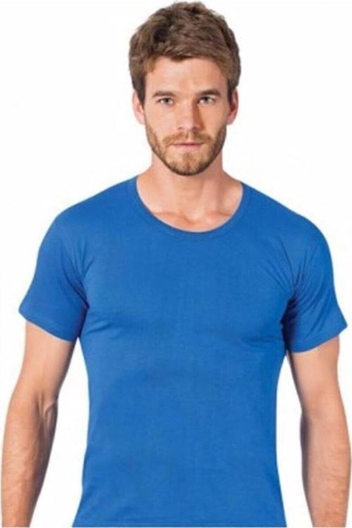 6'Lı Seher Yıldızı %100 Pamuk Erkek Fanila Kısa Kollu RENKLİ