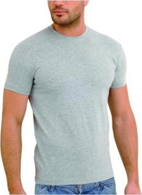 Erkek Sıfır Yaka Lycralı T-shirt Fanila 3'Lü Paket -90-91-92