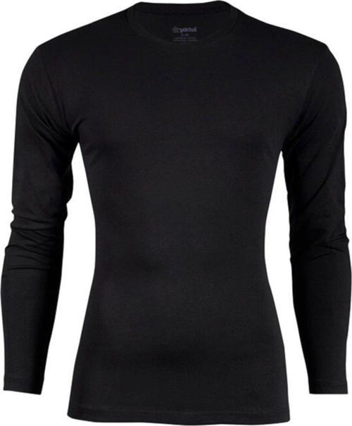 Erkek Modal Uzun Kol Sıfır Yaka Body T-shirt Atlet - 385-386
