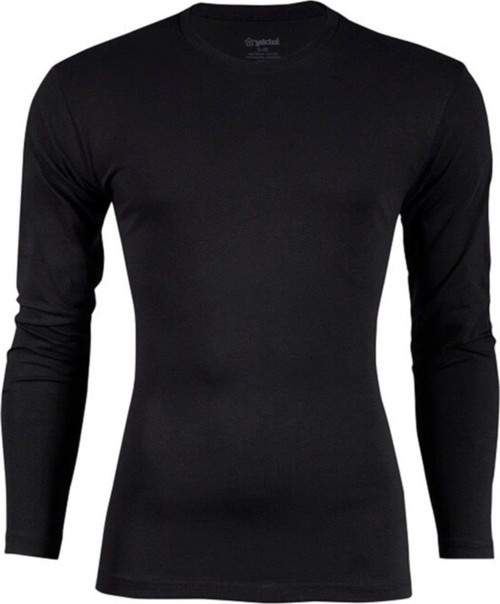 Erkek Modal Uzun Kol Sıfır Yaka Body T-shirt Atlet 3'Lü Paket - 385-386
