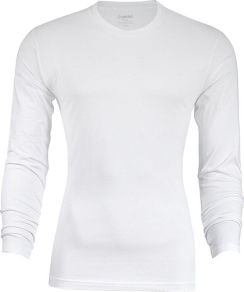 Erkek Modal Uzun Kol Sıfır Yaka Body T-shirt Atlet 3'Lü Paket - 385-386