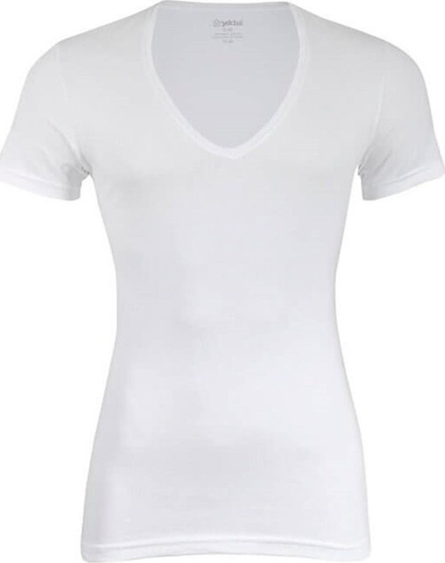 355-356 Erkek Derin V Yaka Kısa Kollu T-Shirt