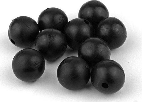 Yuvarlak Yumuşak Boncuk Siyah 12 mm