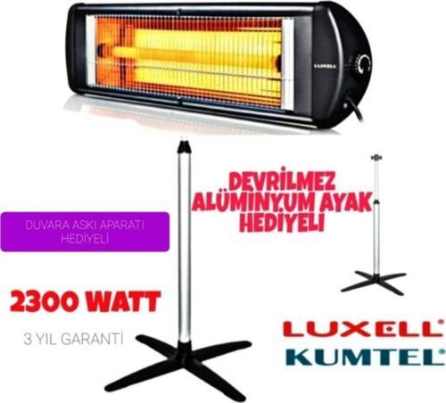 Luxell Ecoray 2300 W Ayaklı Infrared Isıtıcı Siyah Ufo Ayaklı Elektrikli Isıtıcı