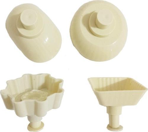 Plastik Pasta Kurabiye Kömbe Kerebiç Kalıbı 4 Adet Renk - Mavi