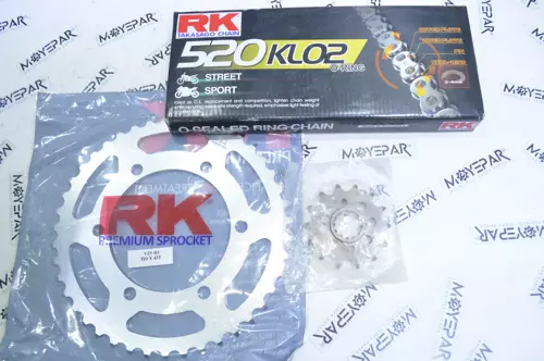 486-133-KLO RK KAWASAKİ NİNJA 250R 2008-2011 ZİNCİR DİŞLİ SET