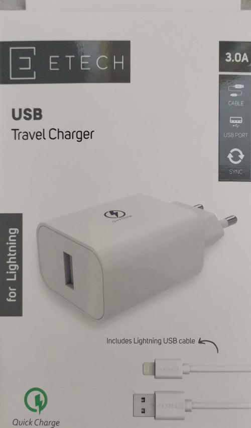 Etech 3.0 A İphone Hızlı Seyahat Şarjı ET501-I