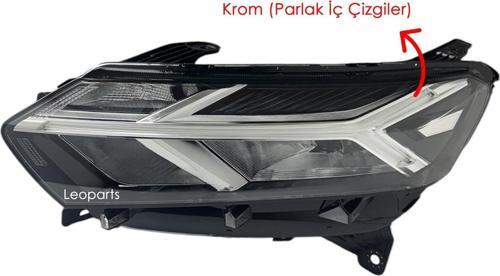 Dacia Sandero Far Lambası Sol (Ledli - Dacia Yazısız) 2021-2023 260605914R