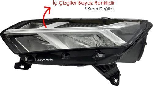 Dacia Sandero Far Lambası Sol (Ledli - İçi Beyaz) 2021-2023 260601750R