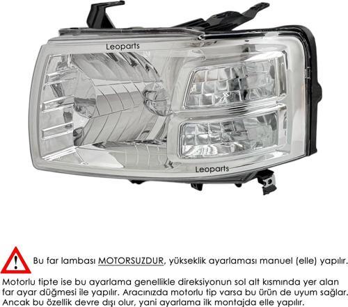 Ford Ranger Far Lambası Sol (Motorsuz) 2007-2009 UR87-51-0L0D