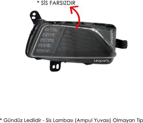 Polo Sis Lambası Sağ (Gündüz Ledli - Sis Farsız) 2018-2020 2G0941662B