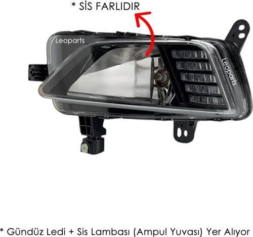Polo Sis Lambası Sol (Gündüz Ledli - Sis Farlı) 2018-2020 2G0941661