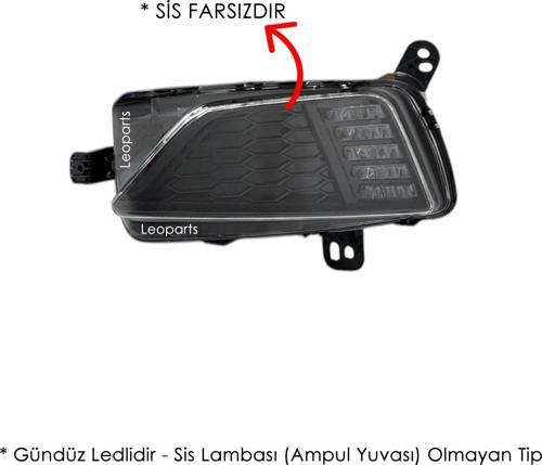 Polo Sis Lambası Sol (Gündüz Ledli - Sis Farsız) 2018-2020 2G0941661B