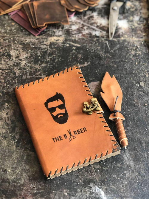 Berber Temalı Deri Defter