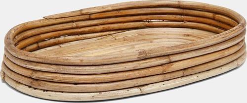 Sooboho Rattan Bambu Oval Dekoratif Tepsi