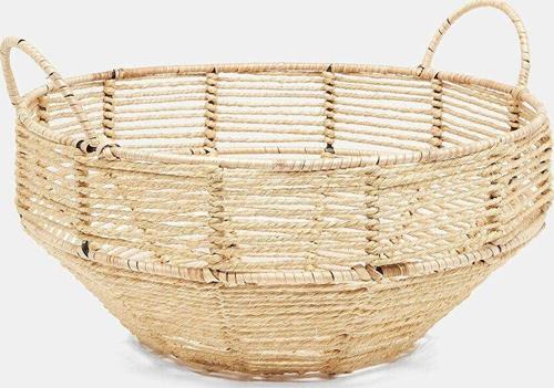 Sooboho Rattan Dekoratif Sepet Yuvarlak Büyük