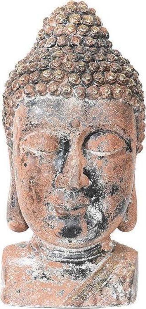 Sooboho Buddha Heykel Kafa Kiremit Bronz Gold