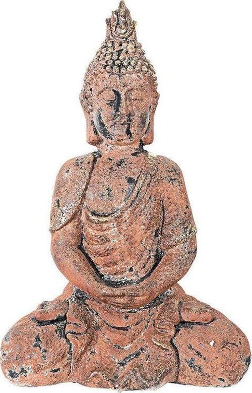 Sooboho Buddha Heykel Oturan Kiremit Bronz Gold
