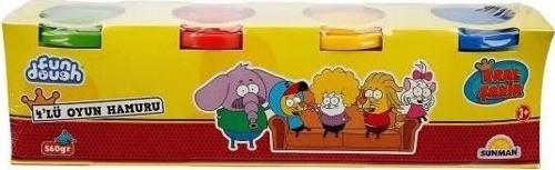 4x 140 gram 4 Renk Lisanslı Kral Şakir   Oyun Hamuru 4737